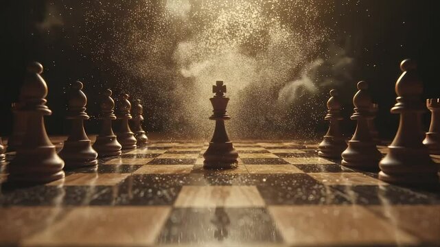Chess king, strategic, leadership,  victory