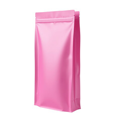 Pink packaging, white isolate background