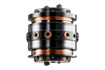 Brushless DC Motor isolated on transparent background

