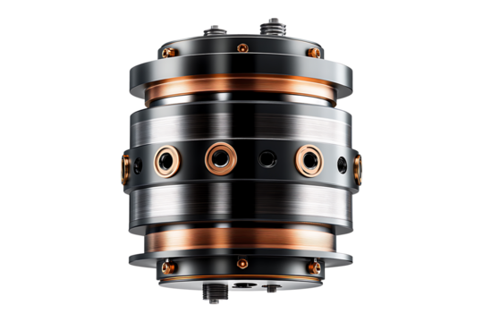 Brushless DC Motor isolated on transparent background

