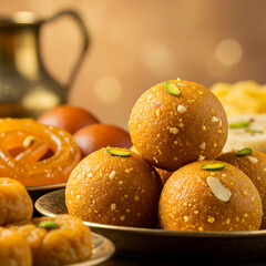 Indian Sweets Motichoor Ladoo Food Photography