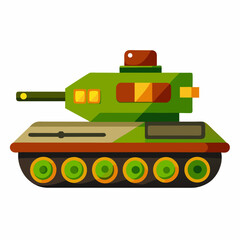 Fototapeta premium tank fight story white background 