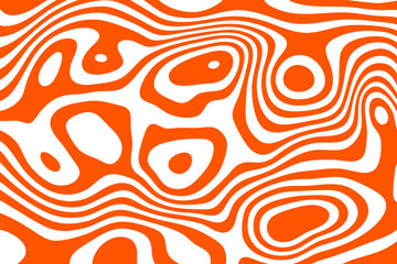 Abstract horizontal background with orange waves. Eps 10