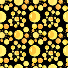 Vector - lollipops colored balloons seamless pattern.
