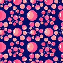 Vector - lollipops colored balloons seamless pattern.