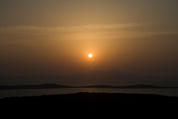 Türkiye landscape on a cloudy autumn day