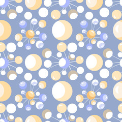Vector - lollipops colored balloons seamless pattern.