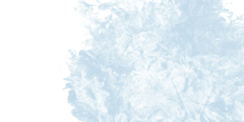 Smooth watercolor painting in blue tones with natural fading and brush technique

