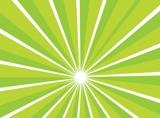 Forest Green and White Sunburst Background Design Minimal Radiant Vector Rays Pattern