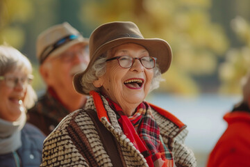 THE delightful snapshot of jubilant elderly individuals relishing each others company at the vibrant social club, cherishing bonds of friendship and creating lasting memories amidst enchanting camping