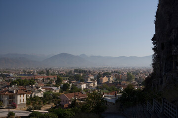 Obraz premium Türkiye ruins of the city of Demre Myrra on a sunny autumn day