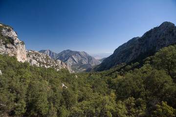 Türkiye Termessos ruins on a sunny autumn day