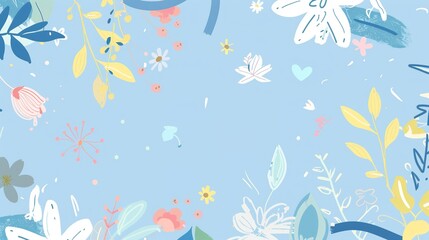 Light Blue Cartoon Anime Style Background: A Delightful Fusion of Whimsy and Visual Charm