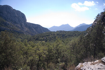 Türkiye Termessos ruins on a sunny autumn day