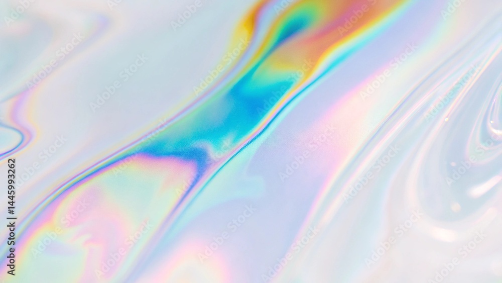 Poster holographic texture, dispersion effect gradient, 3d rendering iridescent, beautiful background. futu