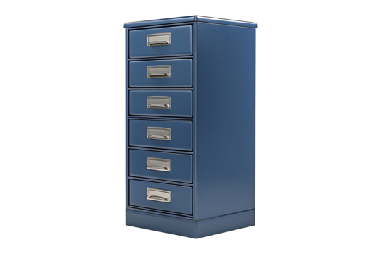 Office Filing Cabinet isolated on white or transparent background
