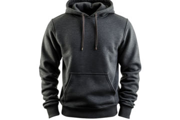 Dark gray heather hoodie stylish men s pullover sweatshirt with a kangaroo pocket soft fabric casual