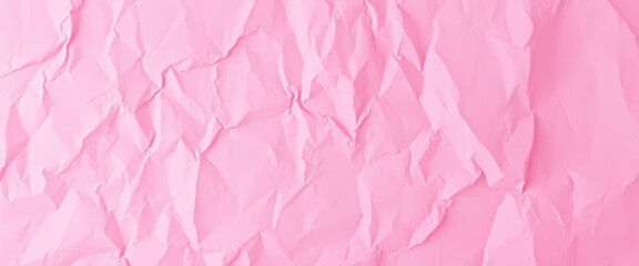 Fototapeta premium Soft, crinkled pink paper texture ideal for Valentine's Day cards, texture background, paper
