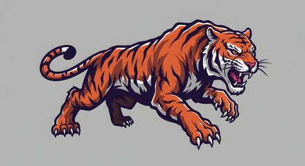Orange Tiger Illustration