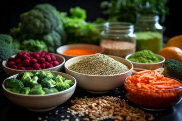 THE fitness oriented health food concept that includes the variety of fruits, vegetables, pulses, herbs, spices, nuts, grains, and pulses, all of which are rich in anthocyanins, antioxidants, smart ca