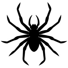 Obraz premium Silhouette of a spider in a dynamic pose