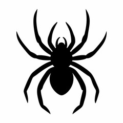 Obraz premium Silhouette of a spider in a dynamic pose