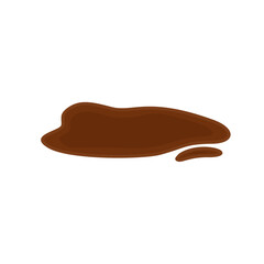 Simple mud puddle vector illustration 