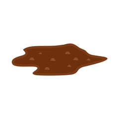 Simple mud puddle vector illustration 