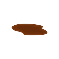 Simple mud puddle vector illustration 