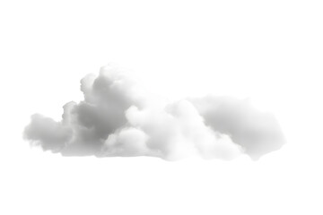 Realistic white cloud with transparency. Png clipart isolated on transparent background