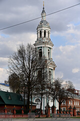 The bell tower of the Znamensky Convent in the city of Kostroma.