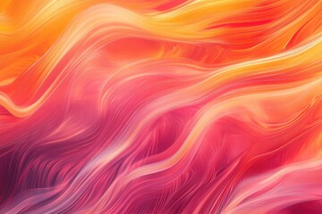 Obraz premium Vibrant Orange Pink Gradient Waves Background