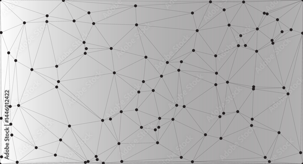 Aufkleber abstract network of interconnected nodes with minimalist design, minimalist abstract composition fea