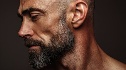 Obraz premium Portrait of serious man