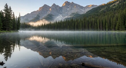lake in the mountains