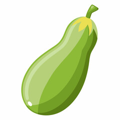 Eggplant a white background 