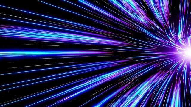 Futuristic Hyperdrive Light Speed Effect