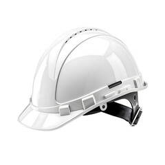 Fototapeta premium White Hard Hat: Safety Essentials for Construction Sites on Transparent Background