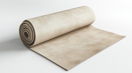 Fototapeta premium Beige Fabric Roll - Modern Design Sample