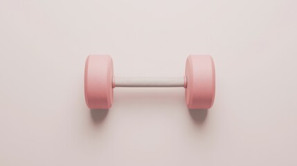 Obraz premium Pink Dumbbell - Fitness Motivation
