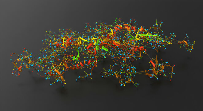 Gene Network Visualization with Color-Coded Enhancements