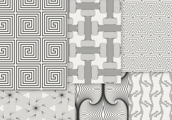Patterns Simple Geometric Dark on Light Background