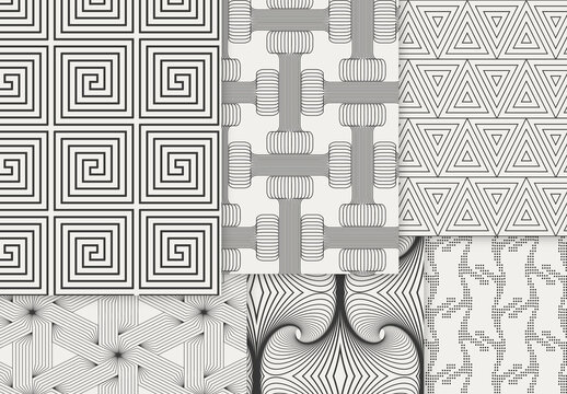 Patterns Simple Geometric Dark on Light Background