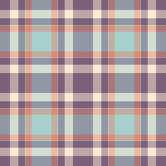 Trendy plaid pattern in pastel hues. Perfect for backgrounds, textiles, or designs needing a cozy, vintage, or stylish touch. Versatile  visually appealing.