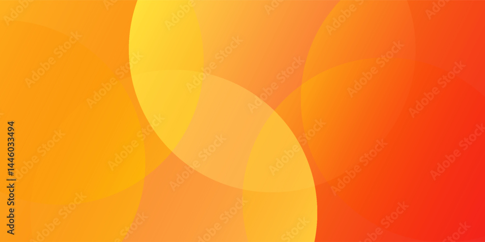 Poster minimal geometric background. orange elements with fluid gradient. dynamic shapes composition