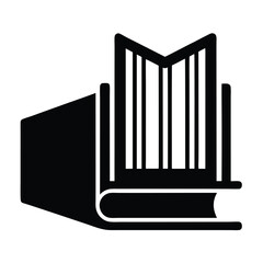 librarian element isolated library barcode scanner on white background