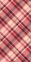 Elegant diagonal plaid pattern in soft pink and burgundy hues.  Perfect for textile design, fashion, branding, and website backgrounds.