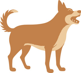 vector illustration of a dog
