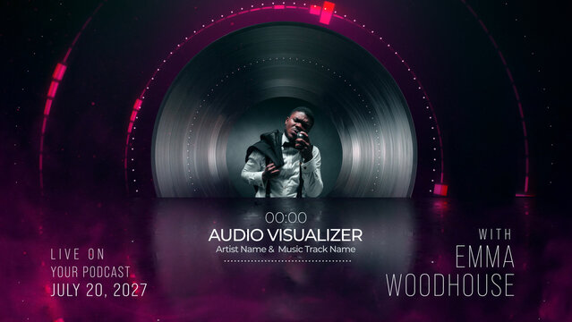 Vinyl Records Audio Visualizer