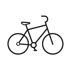 Obraz premium Bicycle Line Art Vector